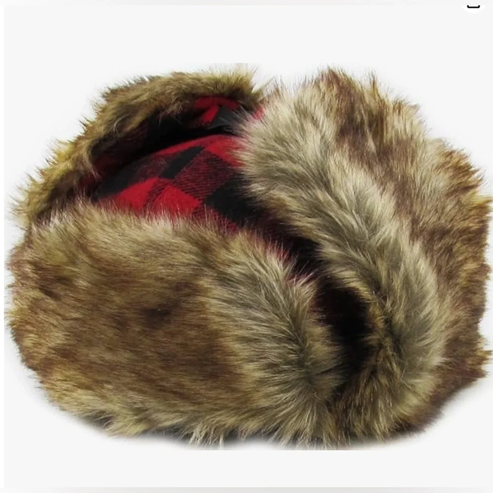 Brand New-KBETHOS Lumberjack Plaid Aviator Trapper Hat
